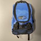 Vintage Speedo Swim Bag Backpack Team Backpack Blue W  Black Mesh Pockets