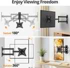 Full Motion Tv Wall Mount Bracket 13-32 Inch Swivel Tilt
