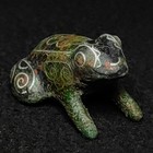 L 4 4 Cm Old Chinese Bronze Carving Inlay Filamentary Silver Frog Statue Pendant