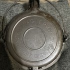 Wagner Sidney O No  8 Cast Iron Stovetop Waffle Iron Round W  Bail Handle