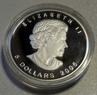 2005 Canada Lynx Coin 1 Troy Oz  9999 Pure Fine Silver From Fraction Set