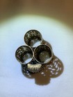 Gold Tone 3 Hole Lipstick Holder Mid Century Vanity Marked Stylebuilt Frame Co