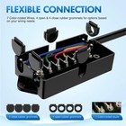 7 Way Trailer Cord Plug 7 Pin Trailer Wiring Harness Kit Waterproof Junction Box