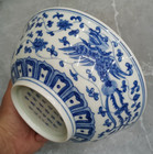 Rare Chinese Antique Collectable Art Hand Blue White Porcelain Bowl