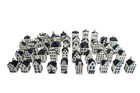 Lot Of 46 Klm Delft Blue Houses Porcelain Collectibles Only 2 Duplicates Empty