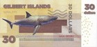 Gilbert Islands 30 Dollars 2015 Shark Fantasy