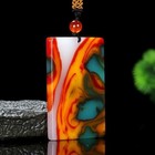 Natural Multicolor Jade Pendant Hetian Style Peace Amulet Men Necklace