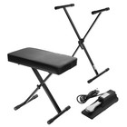 Ha Keyboard Stand bench Pack With Sustain Pedal