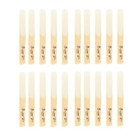 20 Pcs Bb Clarinet Reeds Strength 2 5 Clarinet Accessories Wooden Yellow