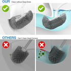 Toilet Bowl Brush And Holder  Oscioss Toilet Brush Set With Ergonomic Design  Co