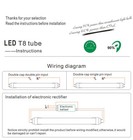 T8 4ft Led Tube Bulb 3000k Soft White G13 4 Foot Shop Light Milky Cover