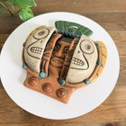Vintage Mexico Aztec  three Ages Of Man  Terracotta Folk Art Wall Hanging