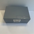 Large Glossy Grey Box Jewelry Storage Gift With Hinged Lid Decorative Boxes