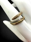 Navajo M Mace Sterling Silver 12kgf Feather Wrap Ring Native American Signed 7 5