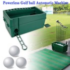 Green Golf Ball Dispenser Auto Tee Up Machine Golf Club Organizer W  Cue Holder