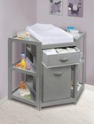 Corner Baby Changing Table - Space-saving Diaper Changing Station For Nursery   