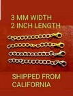 Ca Usa 4pc 3m 2  Gold Silver Plated Necklace Bracelet Chain Extenders Extension 