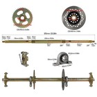 32  Rear Axle Kit  wheels  sprocket brake  Wheel Hubs For Drift Trike Golf Cart