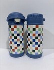 Kids Water Bottle Insulated W  Straw 12 5oz Stainless Steel Double Walled 2 Pack