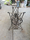 Antique Singer Treadle Sewing Machine Base  Art Deco Style  Iron Treadle Legs