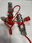 3 8    Body Flat Face Quick Connect Adapters With L08 Din Fittings Mini Excavator
