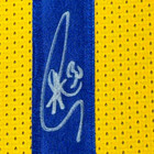Framed Autographed signed Stephen Steph Curry 33x42 Yellow Jersey Jsa Coa