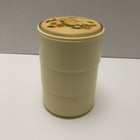 Vintage Hallmark Containers Boxes Jewelry Trinket Stackable Bunny Small Yellow