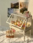 1 12 Scale Dollhouse Miniatures Furniture Vintage Display Cabinet Unfinished Kit