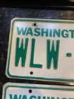 Set Of 1980   s  Vintage  Washington License Plates Wlw-301  Pair