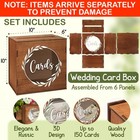 Wooden Card Box For Wedding - Rustic Marriage Card Boxes For Reception  Weddi   