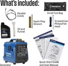 2550 Peak Watt Ultra Quiet Lightweight Portable Inverter Generator  Blue