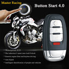 Motorcycle Engine Ignition Keyless One-button Start Anti-theft Alarm System Kit