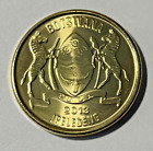 2013 Botswana 1 Pula Coin Zebra Horse Animal Wildlife Africa