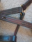 Weaver Leather Full Horse Brown Leather Halter Brass Hardware  nameplate Ready 
