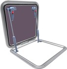 Isure Marine Anodized Aluminum Push Out Deck Hatch Boat Yacht Square Opening
