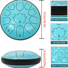 Steel Tongue Drum 11 Notes 6 Inch D-key Panda  Drum Percussion Instrument