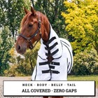 Horse Fly Sheet Mesh Bug Blanket W  Neck Cover Belly Wrap Tail Flap Uv Protect