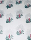 Vtg Christmas Wrapping Paper Gift Wrap Nos Candles Silver Star Halo 1950s