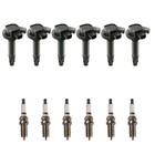 Trq Ignition Coil   Iridium Spark Plug Kit Set For Ford Lincoln New