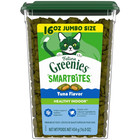 2 Pack Greenies Feline Smartbites Tuna Flavor Healthy Indoor Cat Treats 16oz Tub