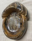 Vintage Mushroom Bowl Tray Trinket Dish Brown Ceramic Mcm 70s Hippie Retro Decor