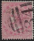 Ceylon Qv 48c Rose  Scott 71 sg 130 W  Barred    34    Cxl  Cv  9 50           a4889