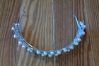Princess Bridal Tiara Crown Imitation Pearl Rhinestones Birthday   Wedding