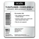 Andis Ceramic T-outliner Blade  04590     Cordless Li Replacement