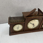 Vintage Swift   Anderson Mantel Clock Barometer Thermometer  for Parts 