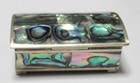 Nice Alpaca Inlaid Mother Of Pearl Mexican Trinket Box