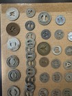 Vintage Transit Token Lot Of 78 Bus Railway Streetcar Transportation Token