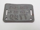 Vtg 1944 California Bicycle License Plate Long Beach   Lbbl 