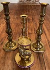Vintage 1970s Brass Boho Hippie Decor Lot Of  9
