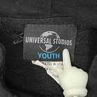Universal Studios Spider-man Youth Black Hoodie Xl Marvel Graphic Pullover